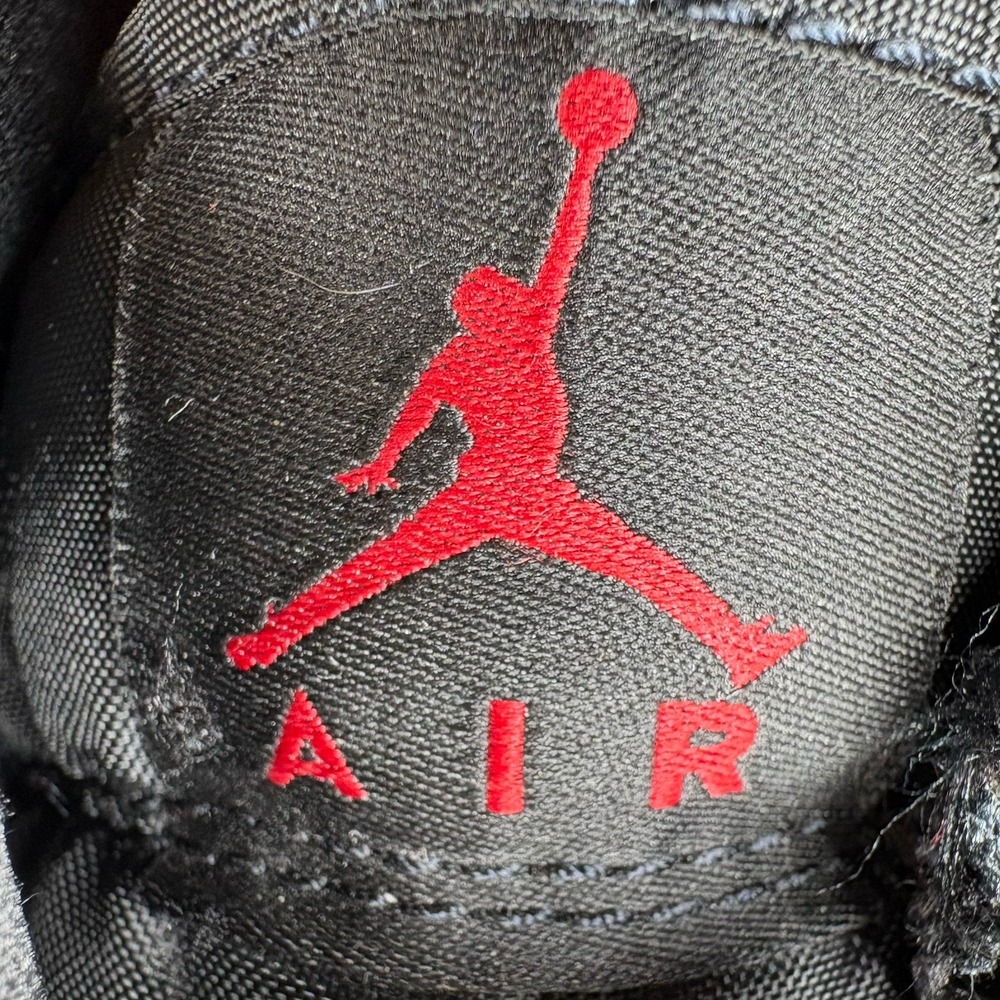 Jordan Air Jordan 1 Low Men's Low Top Leather Lace-Up Basketball Black/Red 10.5 - Picture 6 of 14